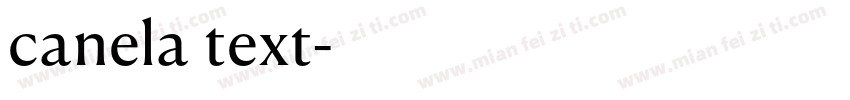 canela text字体转换